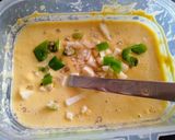 A picture of step 3 of Poi Leaves Masala Bora.