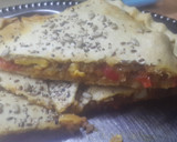 Foto del paso 7 de la receta: Tarta con  con relleno express de merluza en masa crocante