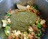 A picture of step 3 of Palak Paneer Pulao.