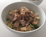 Foto del paso 5 de la receta: Bulgur con pollo, verduras al vapor y manzana