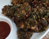 A picture of step 6 of Taro Leaf Fritters (Arbi ke Patte ke Pakode).