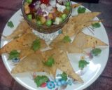 A picture of step 12 of Roasted tomato with fruit salsa.