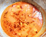 A picture of step 9 of Paneer butter masala without onion and garlic curry 🍛.