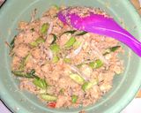 Foto langkah ke 2 dari resep Botok Pete Teri cabe ijo.