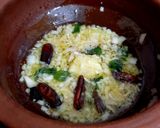 A picture of step 2 of South Indian style egg rice.