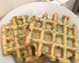 Foto del paso 4 de la receta: Gofres de espinacas (waffles)