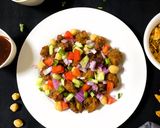 A picture of step 3 of Poha Pakora Chaat.