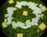 A picture of step 5 of Palak Paneer.