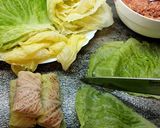 Foto del paso 4 de la receta: Golubtsy - hojas de col rellena - niños envueltos en hojas de repollo