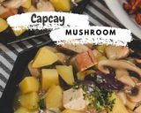 Foto langkah ke 7 dari resep Capcay Jamur - smoked Tofu.