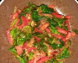 A picture of step 3 of Spinach with tomato paste (Salçalı Ispanak).