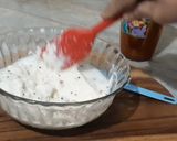A picture of step 3 of Tiranga Rava Idli.