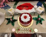 A picture of step 10 of Christmas special Red Velvet Cake 🎂.