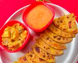 A picture of step 2 of Chana Dal Paratha.