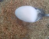 A picture of step 1 of Kunefa filled with Walnuts.