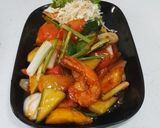 รูปขั้นตอนการทำที่ 8 ของ กุ้งเปรี้ยวหวาน
