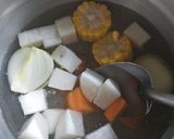 รูปขั้นตอนการทำที่ 1 ของ ข้าวต้มไก่สับใส่เห็ดชิเมจิ