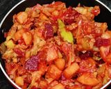 A picture of step 3 of Mixed vegetables fry.