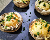 Foto del paso 6 de la receta: Champiñones rellenos gratinados con huevos de codorniz en airfryer