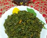 A picture of step 5 of Chaulai Saag.