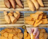 A picture of step 1 of Sweet Potato French Fries In Airfryer With Cheesy Dip.