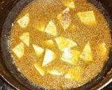 A picture of step 2 of Calocasia / Musa paradisica/ Banda Arbi curry.