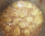 A picture of step 3 of My Won Ton Soup with prawns squid & miso base.