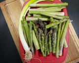 Une image de l'étape 1 de Clafoutis aux asperges vertes.