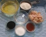 A picture of step 1 of General Tso's Chicken.