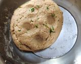 A picture of step 5 of Urad dal puri.