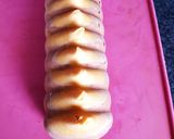 A picture of step 7 of Chocolate Salted Caramel Cheesecake Yule Log with Speculoos and Cream Cheese.