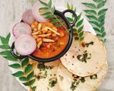 A picture of step 9 of Amritsari Chole kulcha.