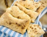 عکس مرحله 15 از دستور نان چاباتا بدون گلوتن با خمیر ترش 🍞