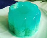 Foto langkah ke 5 dari resep Coral Blue Ocean Puding.