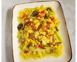 Foto langkah ke 4 dari resep Tumis Labu Siam Jagung Telur.