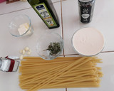 Foto del paso 1 de la receta: Fetuccini alfredo con camarones🍝🍤