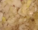 A picture of step 2 of Jhatpat Chicken Bhuna masala.