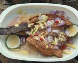 Foto langkah ke 15 dari resep Cacapan Hampalam Limau Kuit Garih Haruan.