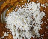 A picture of step 5 of Dhaba style palak paneer.