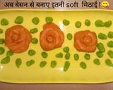 A picture of step 4 of Besan ki mithai.
