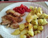 Nyúlcomb pecsenye pirított burgonyával recept fázis 5 fotója