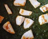 A picture of step 7 of Palak Paneer.