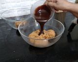 A picture of step 7 of Biscuits Meethi (Swiss roll style).