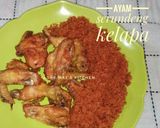 Foto langkah ke 5 dari resep Ayam Serundeng Kelapa (bumbu instan).