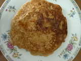 Tortilla de avena, manzana, miel y canela