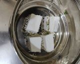 A picture of step 5 of Steamed paneer sandwich.