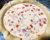 Hình bước làm 4 của món Bánh Quiche của Pháp - Quiche Lorraine 🇫🇷