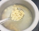 A picture of step 1 of Pink sauce Pasta with Cheesy Garlic Bread.