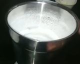 A picture of step 1 of Eggless Custard cake.