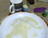 A picture of step 1 of Coconut mithai.
